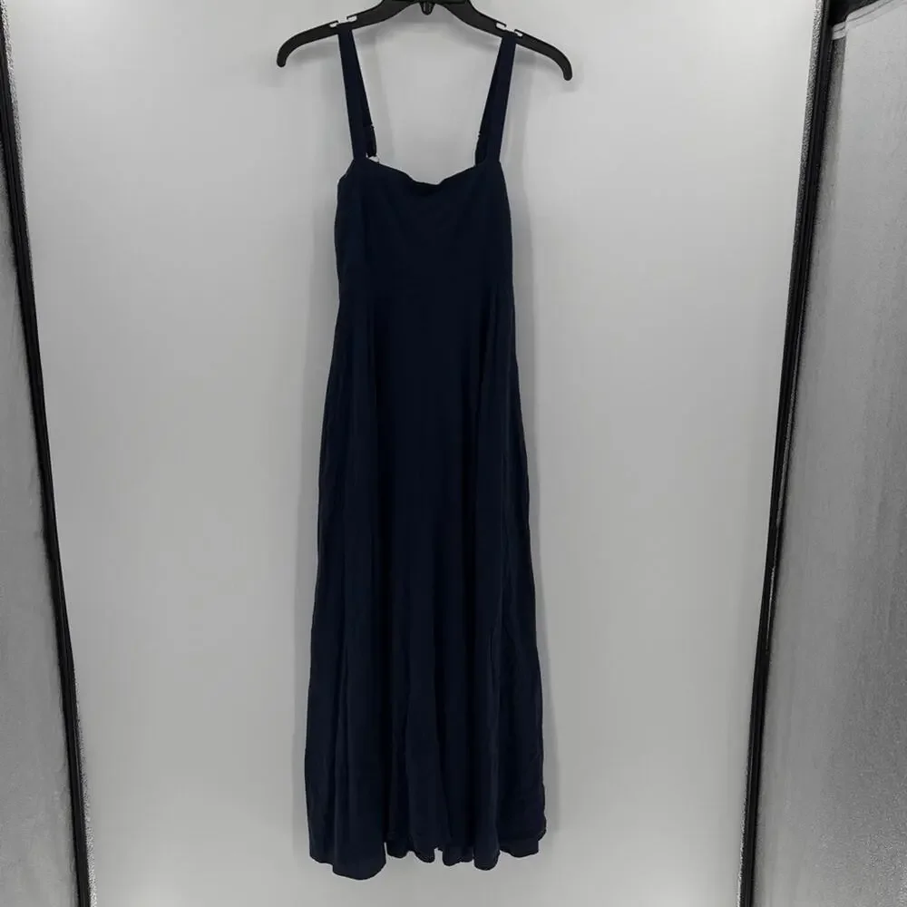 Haven Women's Sardinia Linen/Viscose Blend Maxi Dress - Riviera Blue - XS/S - Picture 2 of 9